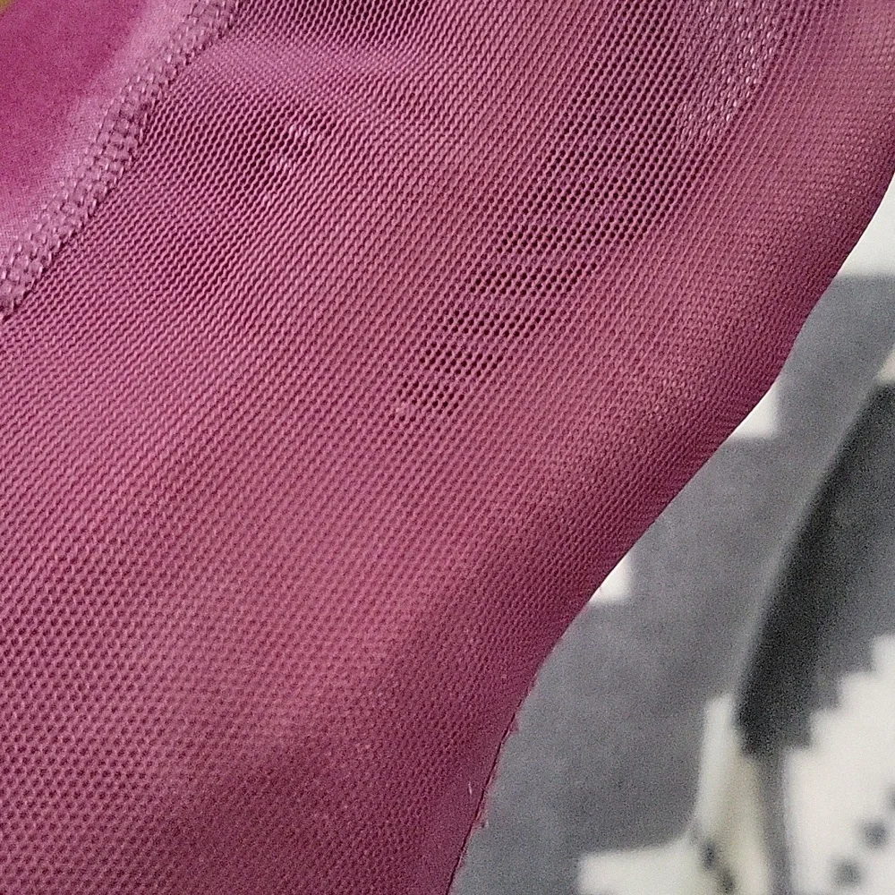 Sweaty Betty Power Mesh Insert Burgundy Plum High Waisted Activewear Legging XS